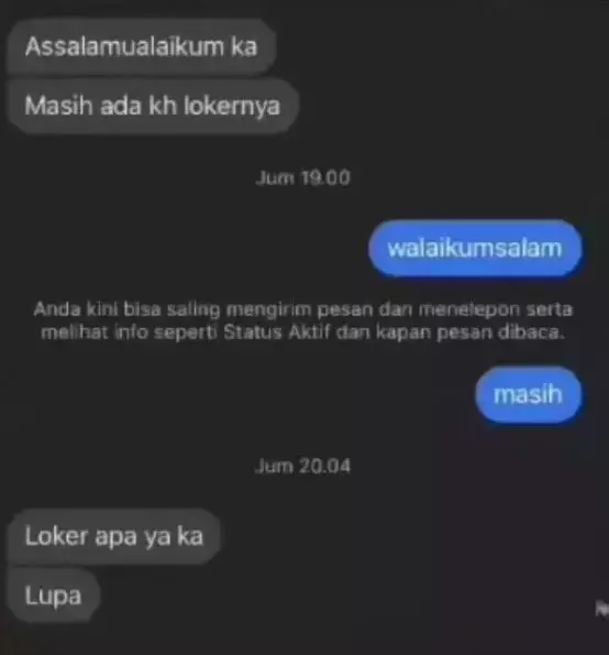 Chat lucu orang melamar kerja nyeleneh Berbagai sumber Chat lucu orang melamar kerja nyeleneh Berbagai sumber