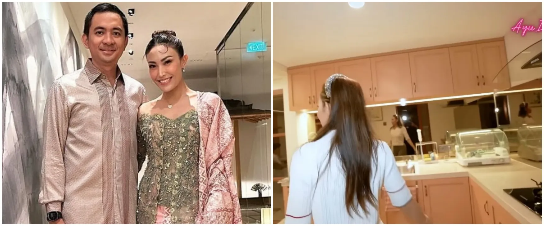 9 Potret dapur di rumah masa kecil Regi Datau suami Ayu Dewi, fasilitasnya bak di ruang tamu