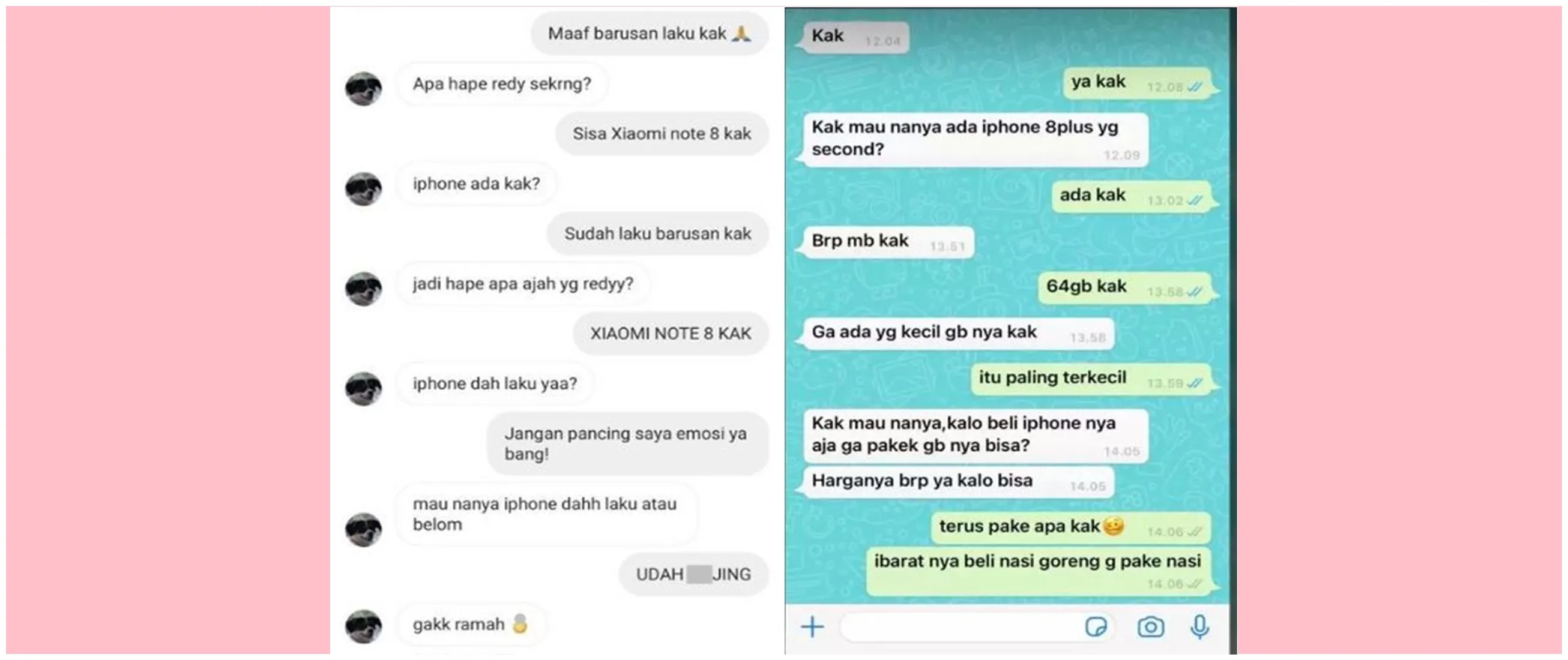 Kelakuan costumer saat tanya stok barang ini uji kesabaran penjual, 11 chat lucunya bikin ngelus dada