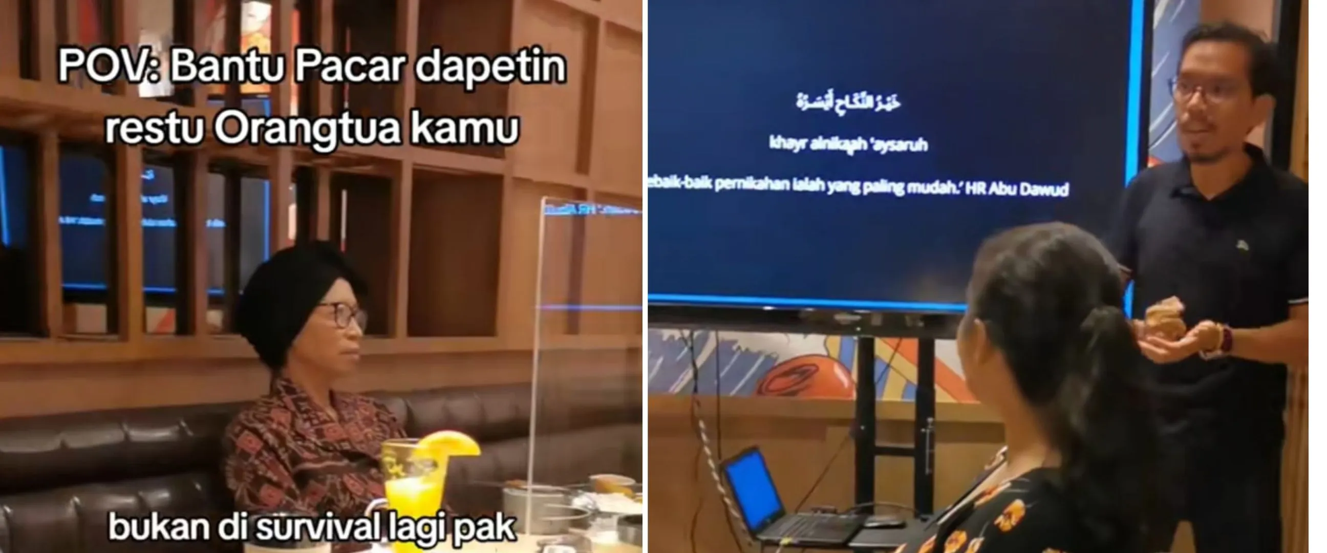 Effortnya di luar dugaan, pria lamar kekasih dengan presentasi ini atmosfernya bak sidang akhir