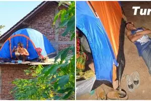 11 Potret lucu kelakuan orang pas camping ini nyeleneh abis, bikin nggak bisa berword-word