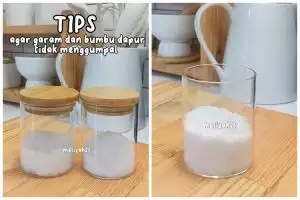 Trik menyimpan garam agar awet dan tidak menggumpal cuma tambah 1 alat sederhana