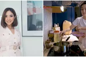 Minimalis tapi mewah, 11 potret dapur Gisella Anastasia ini punya pintu kamuflase bikin terkecoh