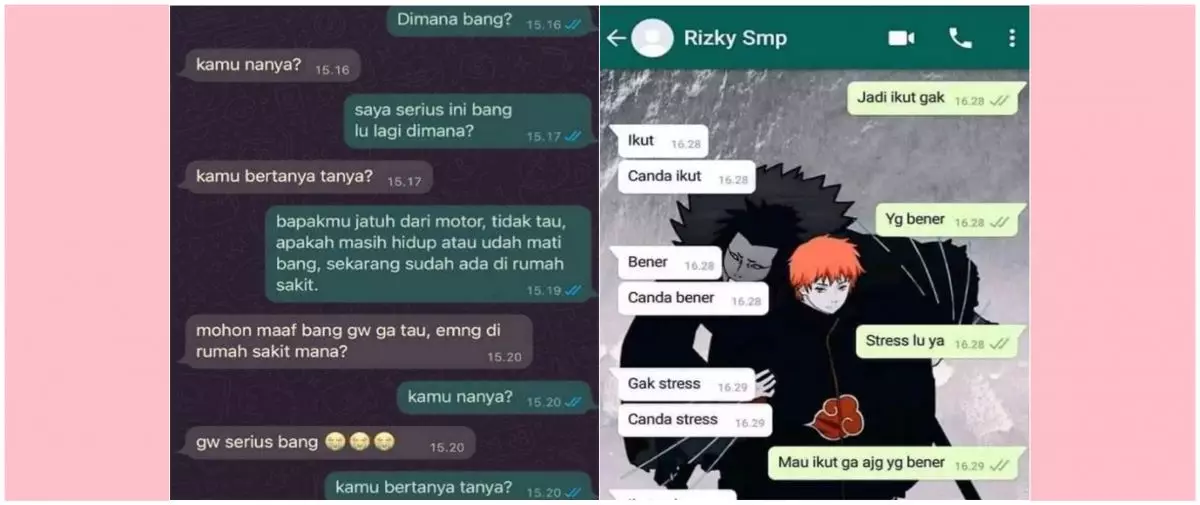 11 Chat lucu serius malah dijawab bercanda ini endingnya bikin kesal sekaligus menyesal