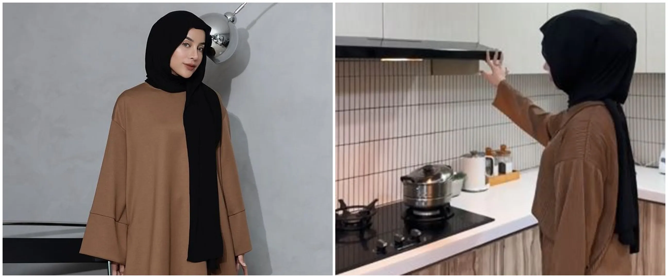 Dulu masak pakai tungku, ini 11 potret dapur Aghnia Punjabi yang mewah pakai kompor induksi