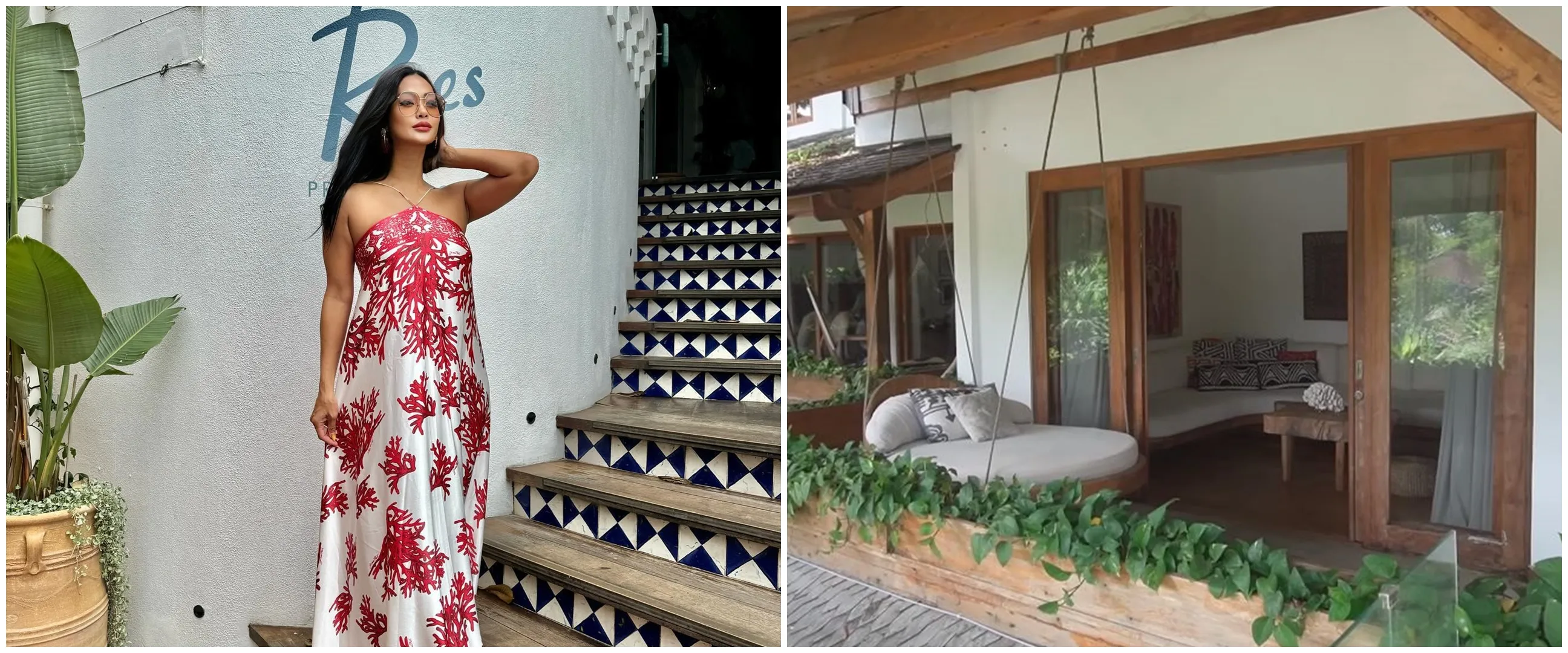 Penuh barang antik asal Afrika, 11 potret kamar Indah Kalalo ini walk in closetnya nuansa kayu