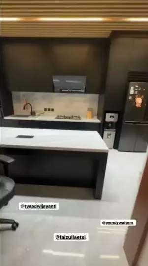 tempat masak Wendy Walters © Instagram