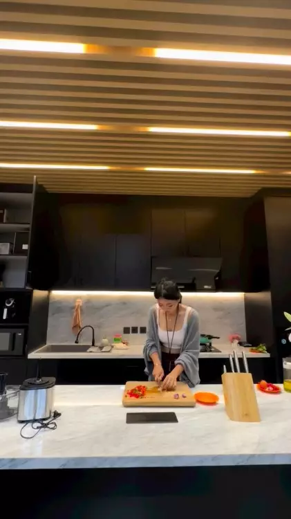 tempat masak Wendy Walters © Instagram