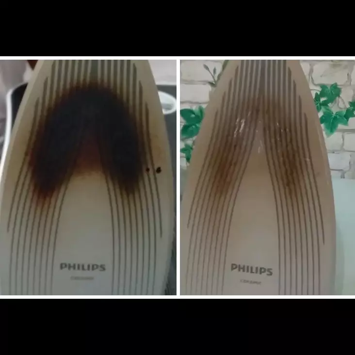 Tak dioles pasta gigi dan lilin, ini trik hilangkan kerak gosong hitam di setrika pakai 1 bahan dapur