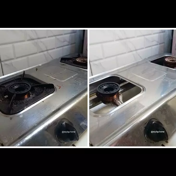 Tak perlu racikan bahan khusus, begini cara bersihkan kompor berminyak cuma pakai 1 bahan dapur