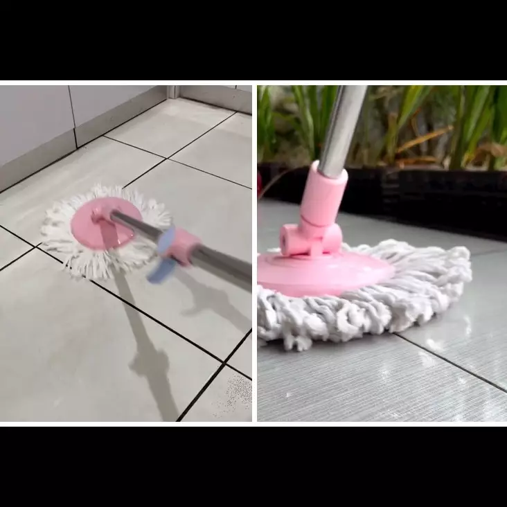 Tak perlu tambah garam, ini trik mengepel lantai berminyak agar bersih kesat ditambah 1 bahan dapur