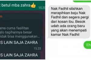 11 Chat lucu pemilik kos nagih uang ke penghuni ini bikin ngelus dada, ada aja balasannya