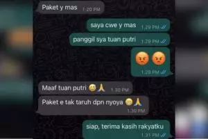 Akrabnya bak temenan puluhan tahun, 11 chat lucu antara kurir dan pelanggan ini bikin senyum tipis