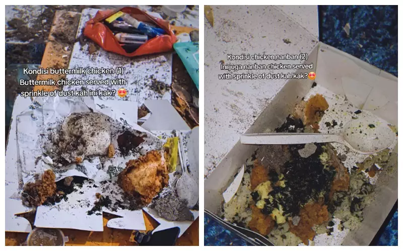Wanita ini gagal review makanan © TikTok