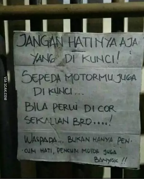 Potret kocak imbauan parkir Berbagai sumber