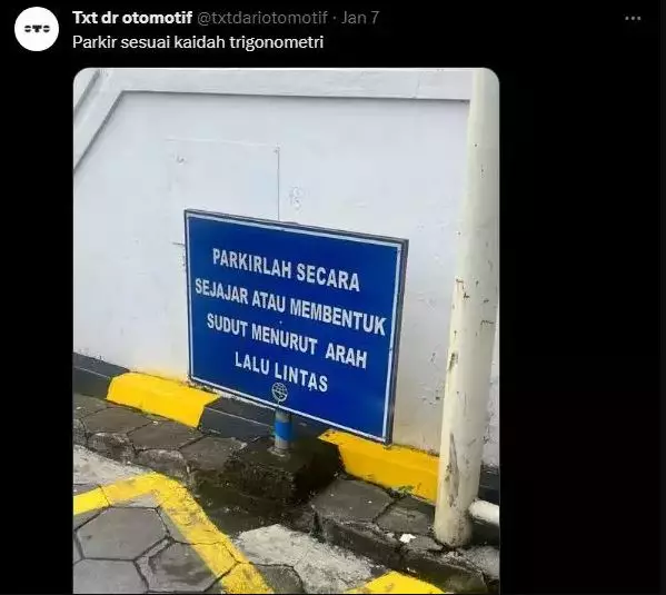 Potret kocak imbauan parkir Berbagai sumber
