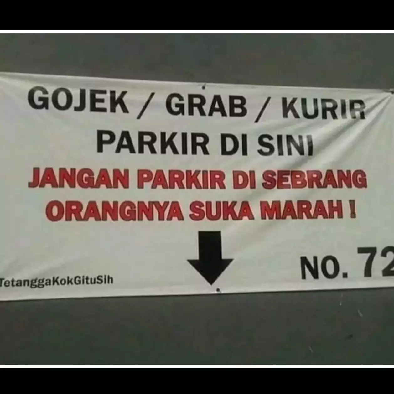 11 Potret kocak imbauan parkir kendaraan ini bacanya bikin tersenyum tipis