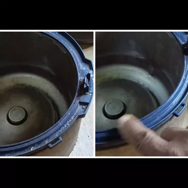 Bukan digosok pasta gigi, bapak-bapak ini punya cara basmi kerak di rice cooker pakai 2 bahan dapur