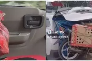 11 Potret kocak barang bawaan saat mudik ini cara bawanya 'di luar nurul', bikin tepuk jidat
