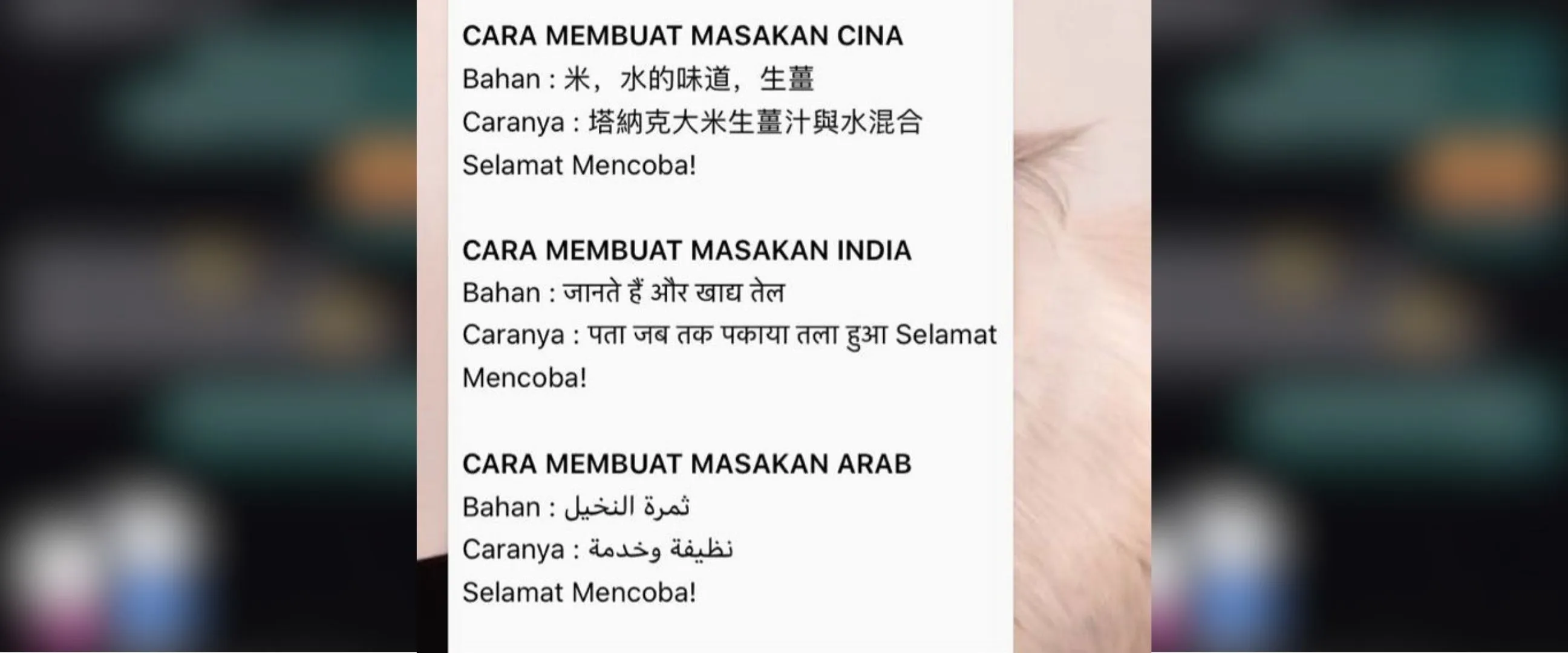 11 Chat lucu percakapan tentang resep makanan ini bacanya langsung badmood, auto nggak jadi masak