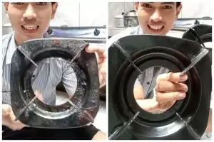 Kinclong dalam 15 menit tanpa air panas, ini trik bersihkan kerak tungku kompor pakai 3 bahan dapur