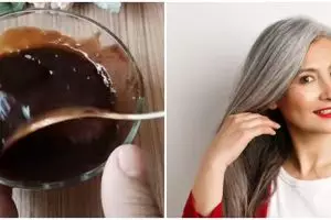 Tanpa produk pewarna, beauty vlogger ini tunjukkan cara hilangkan uban pakai semir dari 1 bubuk minuma