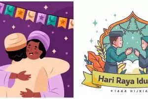 100 Kata-kata ucapan selamat Hari Raya Idul Fitri 2024 yang lucu dan unik, cocok buat sahabat