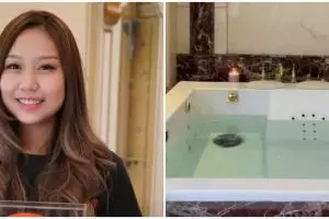 8 Potret kamar mandi Sisca Kohl sebelum menikah ini bergaya klasik, fasilitasnya bikin betah berendam