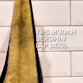 Tanpa dikucek baking soda, ini cara cuci lap dapur dekil dan bau agar bersih pakai 2 bahan dapur