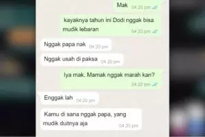 11 Chat lucu percakapan tentang mudik ini endingnya bikin nggak bisa berkata-kata, auto senyum kecut
