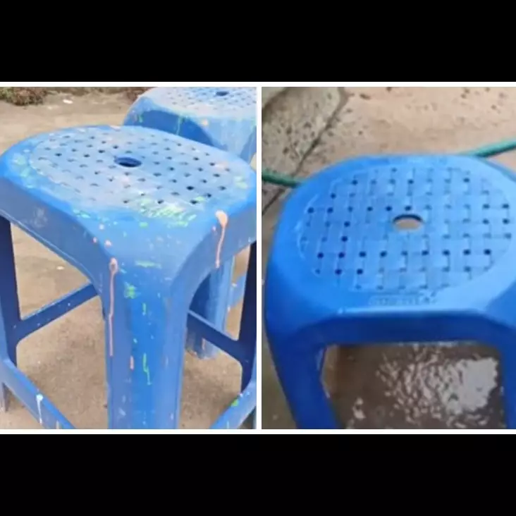 Tanpa diolesi thinner, ini trik bersihkan noda cat pada kursi cuma mengandalkan 2 bahan dapur