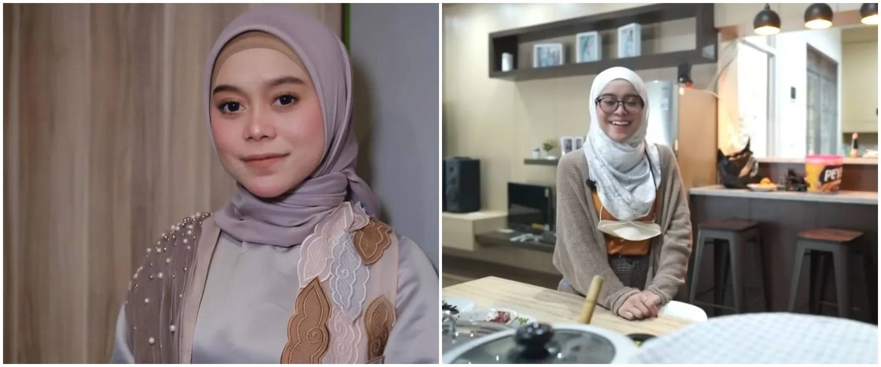 Rumah di kampung direnovasi tiga kali, ini 9 potret dapur Lesty Kejora minimalis pakai mini bar