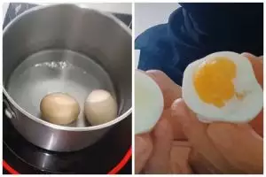 Tak perlu diberi garam, cara emak-emak rebus telur ini hemat gas dan matang sempurna dalam 5 menit