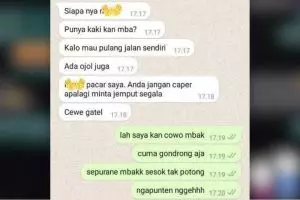 11 Chat lucu orang salah labrak karena cemburu ini endingnya jadi malu sendiri