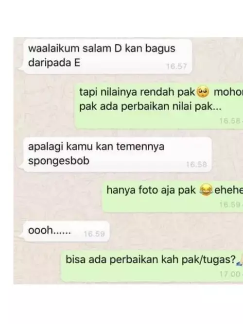 chat lucu nanya nilai berbagai sumber