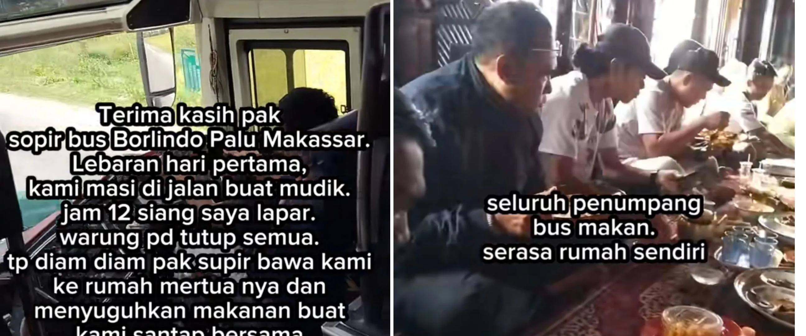 Kisah sopir bus singgahkan penumpang lapar ke rumah mertua untuk makan saat Lebaran, panen pujian