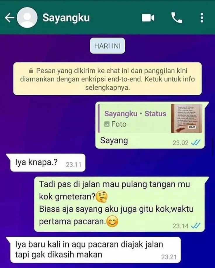 chat lucu orang kegeeran berbagai sumber