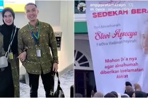 Jalankan amanat mendiang istri, 7 potret Anggi Pratama bagikan beras hasil jualan baju Stevi Agnecya