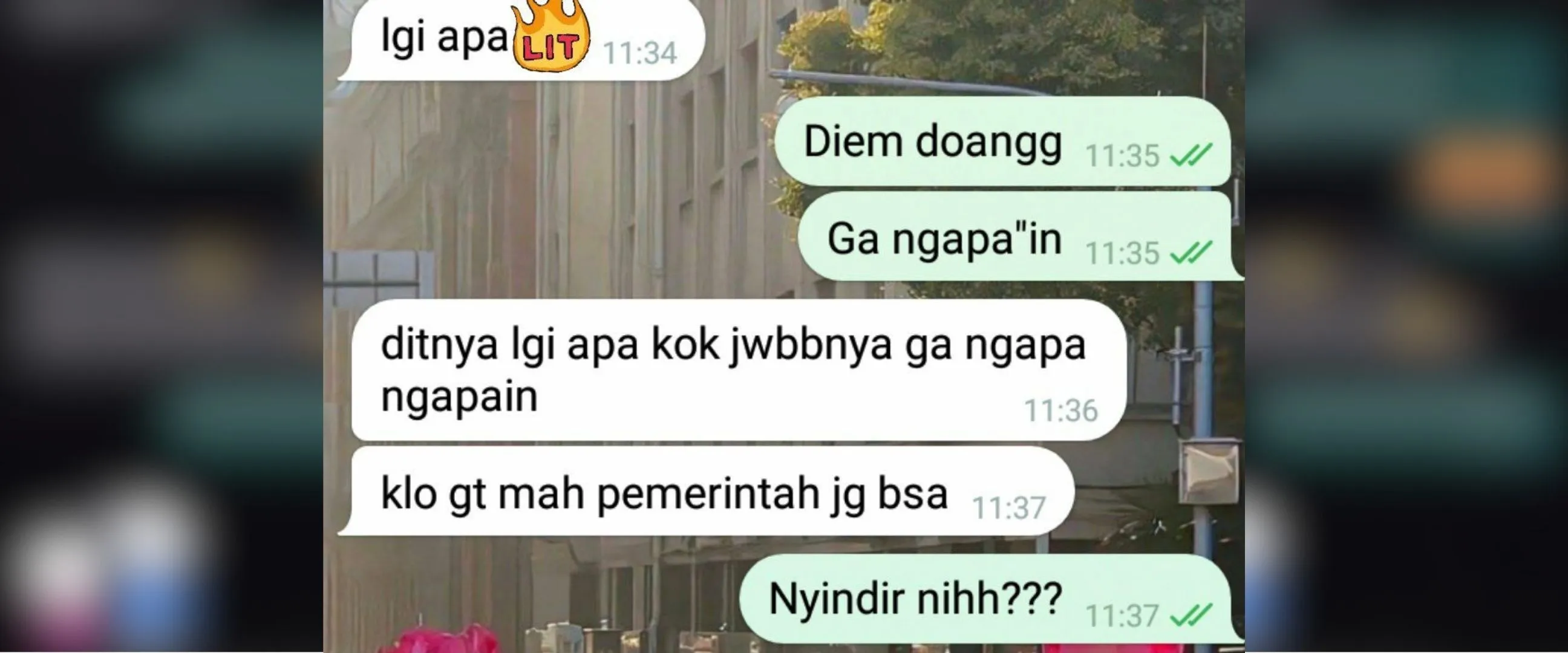 11 Chat lucu nanya 'lagi apa?' ini jawabannya menohok abis, bikin tepuk jidat