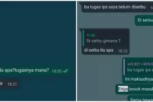 11 Chat lucu murid dan guru ngomongin tugas ini bikin ngelus dada, auto pengin cepat lulus