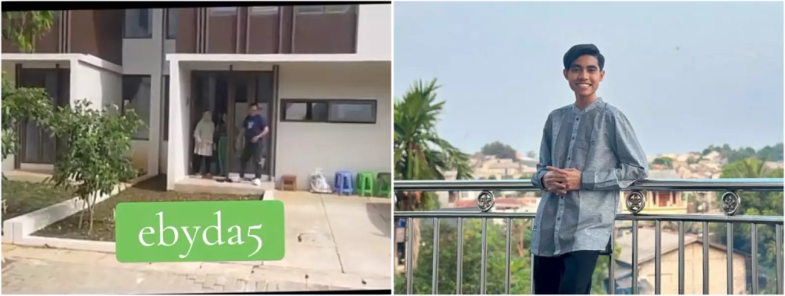 Dulu tempati rumah panggung, 11 potret hunian baru 2 lantai milik Eby Rizta DA di perumahan elit