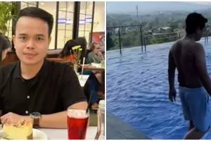 Niatnya mau bikin video aesthetic di kolam renang, pria ini malah jadi pahlawan dadakan