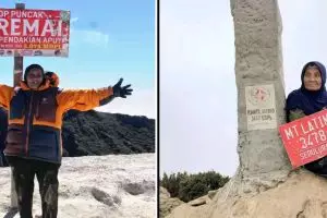 Definisi umur boleh tua tapi stamina tetap muda, potret nenek masih aktif naik gunung ini tuai sorotan