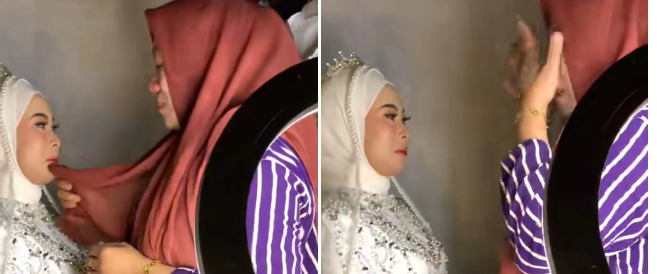 Momen haru ibu datangi pernikahan mantan kekasih sang anak, sikapnya ke pengantin bikin mewek
