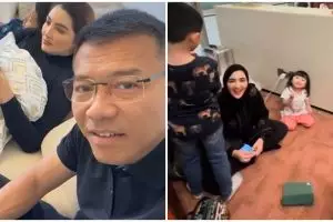 Sempat terjebak banjir di Dubai, 10 momen perjalanan Anang Hermansyah & keluarga kembali ke Indonesia