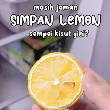 Cuma pakai 1 alat sederhana, ini cara mudah simpan sisa lemon agar awet dan tak keriput