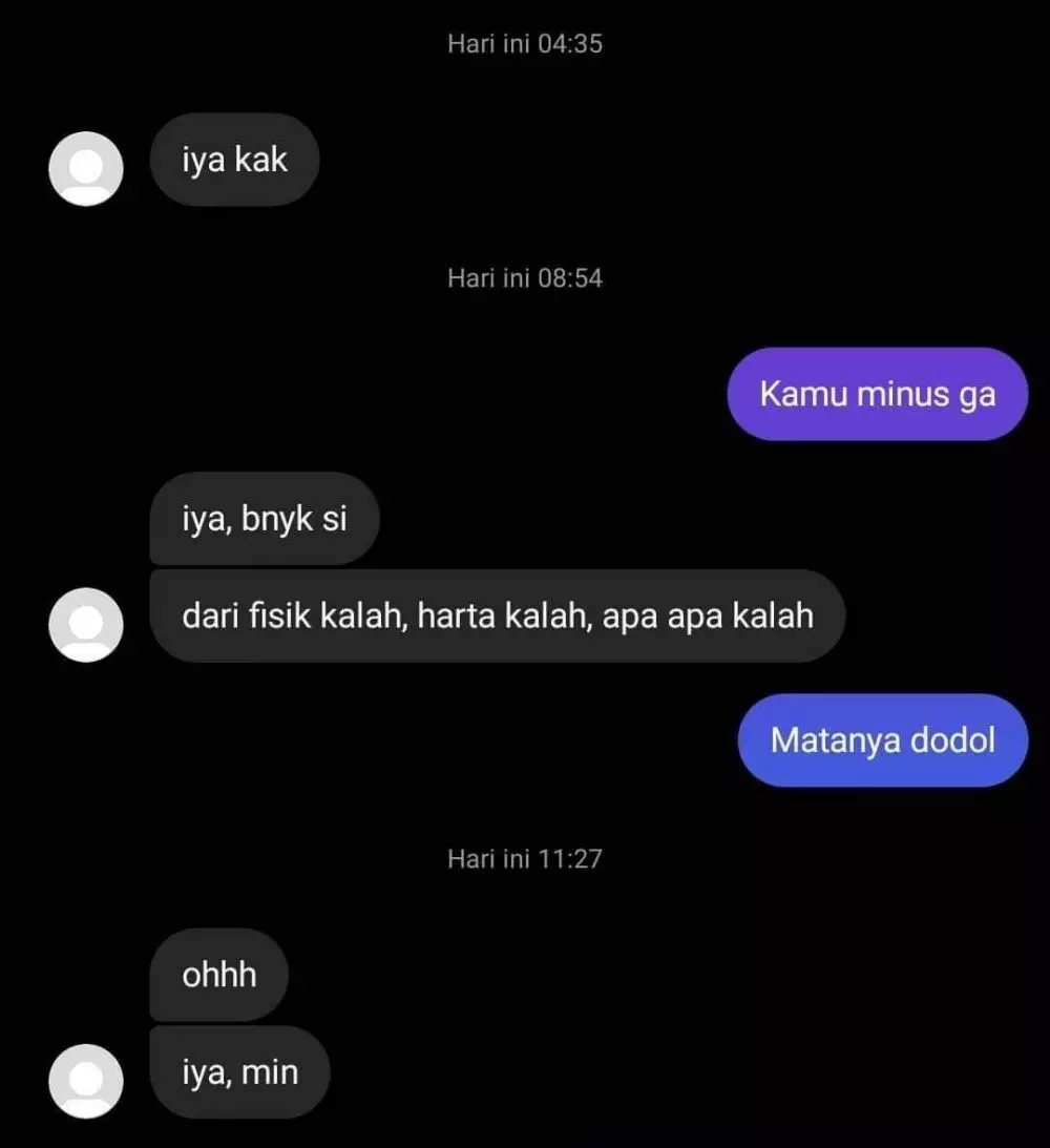 chat lucu tidak percaya diri berbagai sumber