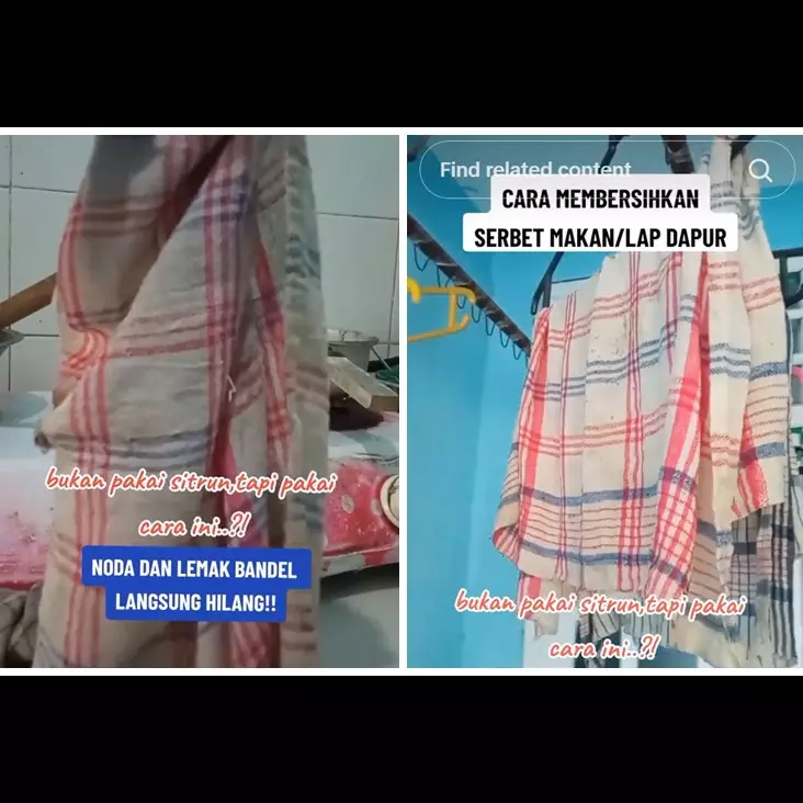 Tak perlu direndam sitrun, ini trik cuci serbet dapur bau apek dan kumal cuma pakai 2 bahan sederhana