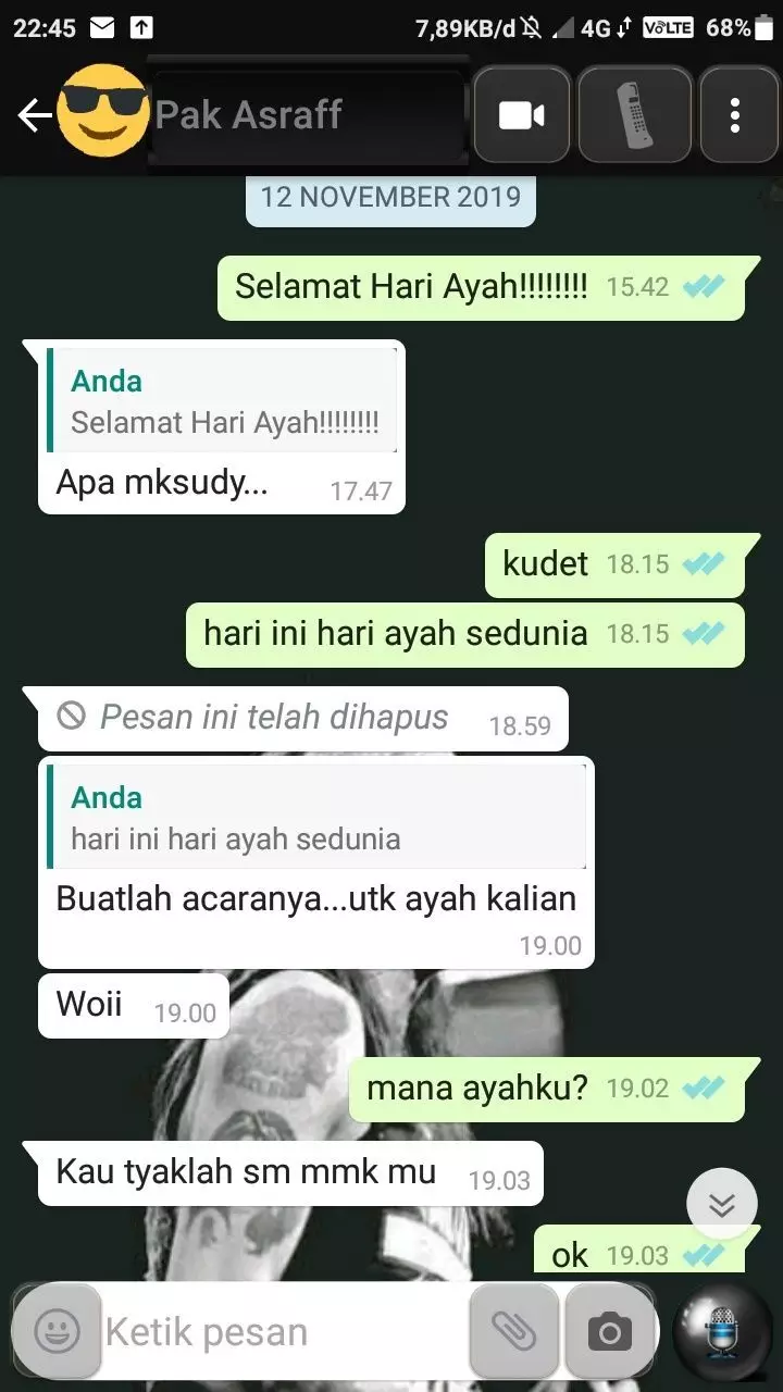 Chat lucu ayah dan anak ini bak teman akrab dari berbagai sumber