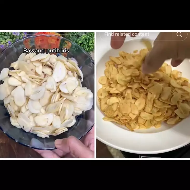 Tanpa direndam garam atau cuka, begini trik menggoreng bawang putih agar lebih renyah dan tak pahit